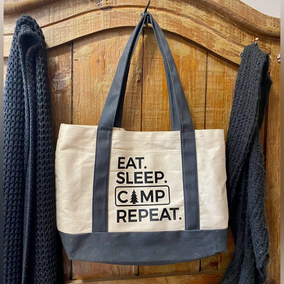 Handbags - Camping Canvas Tote Bag